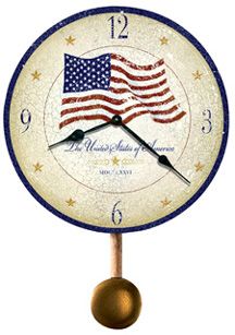 Howard Miller Old Glory II Wall Clock