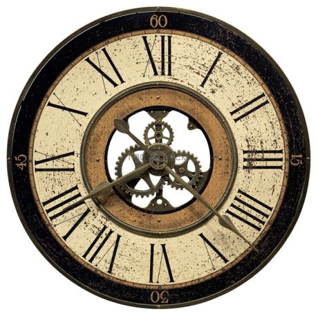 Howard Miller Brass Works Wall Clock