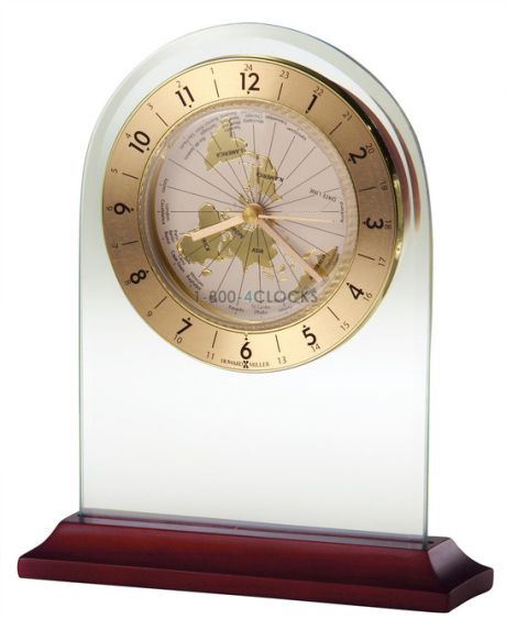 Howard Miller World Time Arch Desk Clock