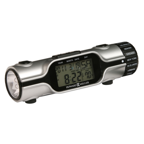 Howard Miller Lit World Time Desk Clock