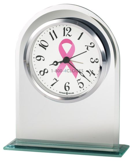 Howard Miller Hope Pink Ribbon Desk Clock
