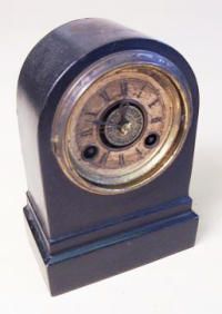 Terry Miniature Antique Alarm Clock Cast Iron