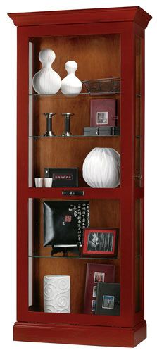 Howard Miller Preston Chili Red Curio Cabinet