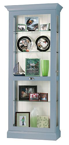 Howard Miller Preston Bermuda Blue Curio Cabinet