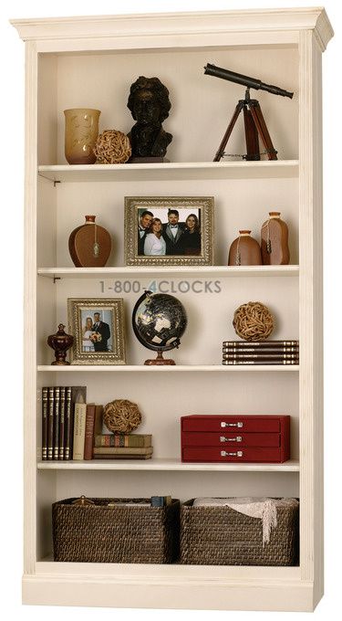 Howard Miller Oxford Center - Antique Vanilla Bookcase