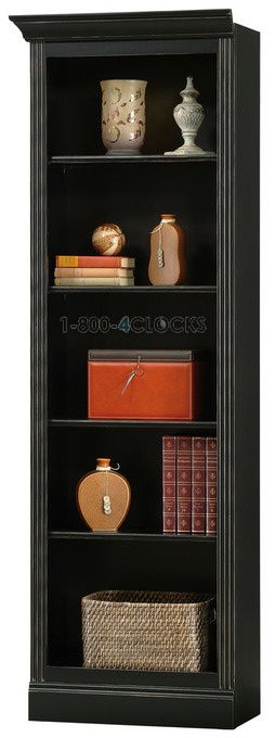 Howard Miller Oxford Left Return - Antique Black Bookcase