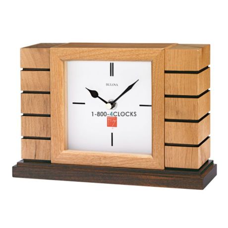 Bulova Usonian II Wright Mantel Clock