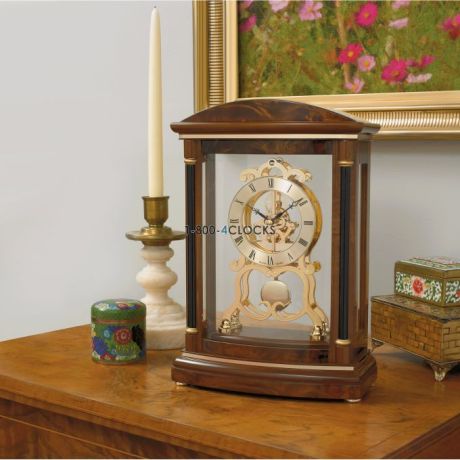 Bulova Valeria Skeleton Mantel Clock