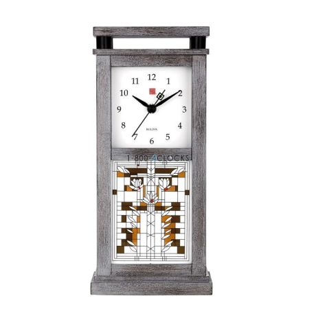 Bulova Waterlillys Mantel Clock