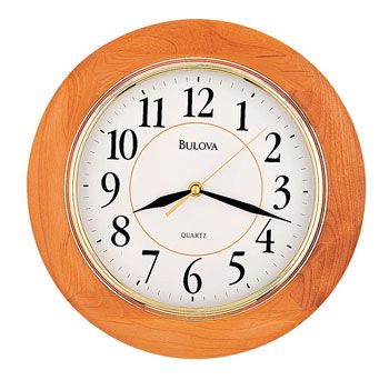 Bulova Madeline Wooden Wall Clock Collection