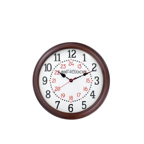 Bulova Station Master Military Time Wall Clock