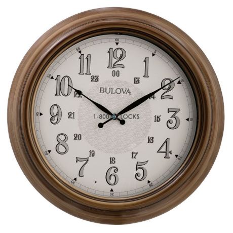 Bulova Key West Indoor-Outdoor Lit Wall Clock