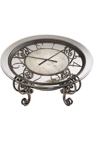 Ridgeway Cocktail Clock Glass Top