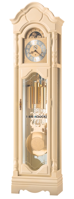 Ridgeway Wagner Bisque Finish Grandfather Clock