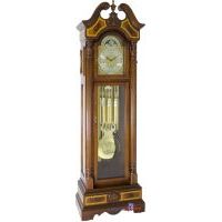 Hermle Foreman Tubular Chime Grandfather Clock Walnut