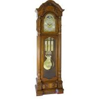 Hermle Anstead Grandfather Clock Tubular Chimes Dark Oak