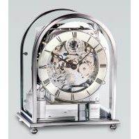 Kieninger Melodika Chrome Skeleton Mantel Clock