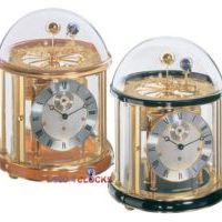 Hermle Tellurium II Specialty Clock in Brass & Black