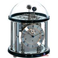 Hermle Tellurium II Specialty Clock in Nickel & Black