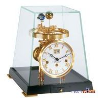 Hermle Tellurium V Clock Black Brass