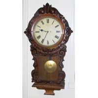 Rare Antique Winterhalder Hoffmeier Fusee Wall Clock