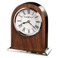 Howard Miller Palermo Chrome-Black Desk Clock