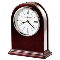 Howard Miller Rosewood Silver Desk Clock