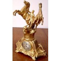 c1870 Antique Figural Mantel Clock