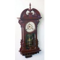 Rare Gilbert Shield CALENDAR Antique Wall Clock