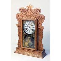 Antique Sessions Oak Mantel Kitchen Clock
