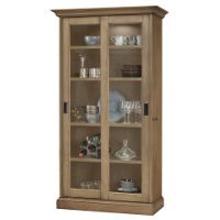 Howard Miller Meisha II Aged Natural Collectors Cabinet-Floor