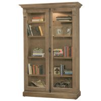 Howard Miller Chadsford II Aged Natural Collectors Cabinet-Floor