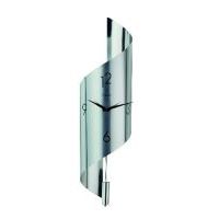 Hermle Savannah Contemporary Silver Wall Clock