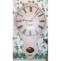 E. Howard #17 Marble Front Wall Clock