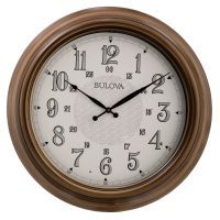 Bulova Key West Indoor-Outdoor Lit Wall Clock